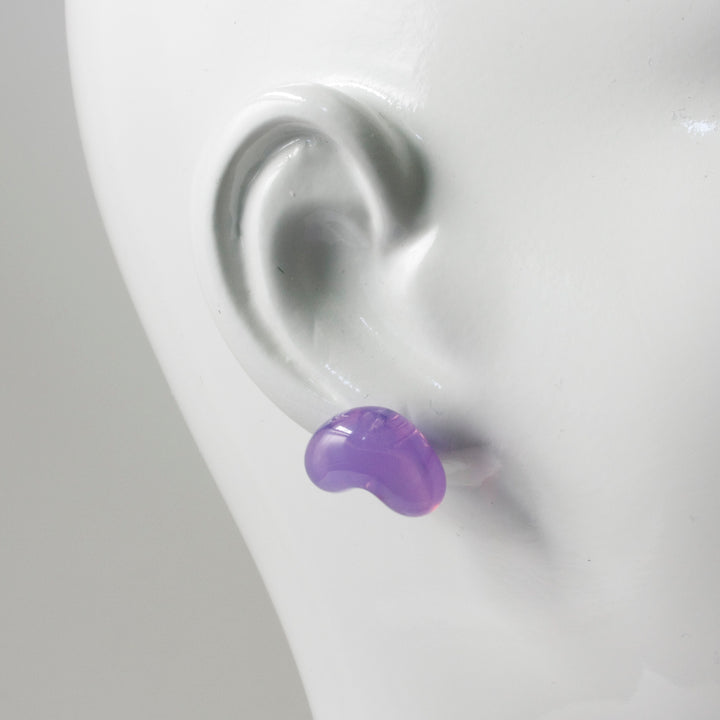 Solid colour Jelly Bean Earrings are available in a variety of delicious flavours. Purple