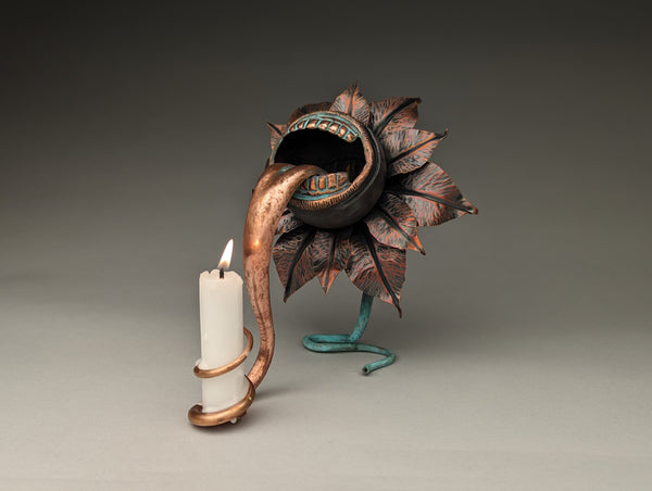Copper Candle Holder by Rayce Min