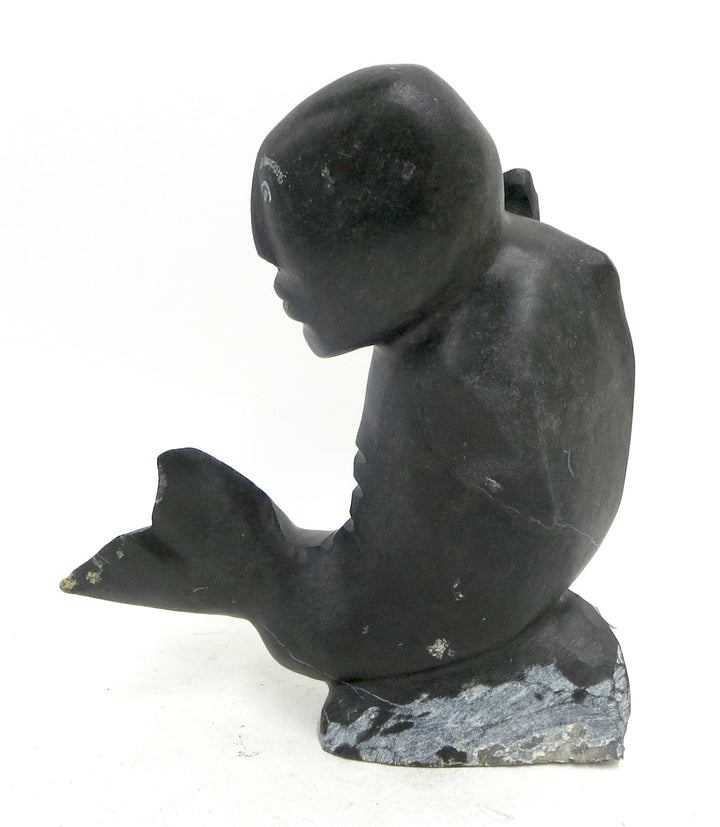 Sedna  - Carved black serpentine stone.