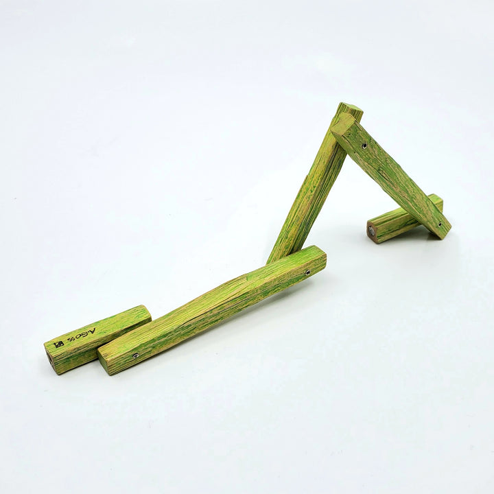 Green Maple Bracelet. Cleverly hinged to allow movement,  this charming wearable sculpture is light on the wrist. 