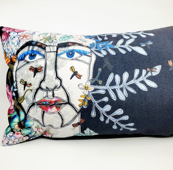 'Isadora' Velvet Pillow, 10"x20". 