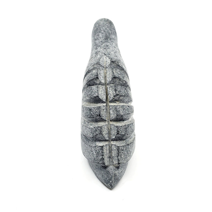 Ptarmigan, small stone carving by Amos Irkok. 