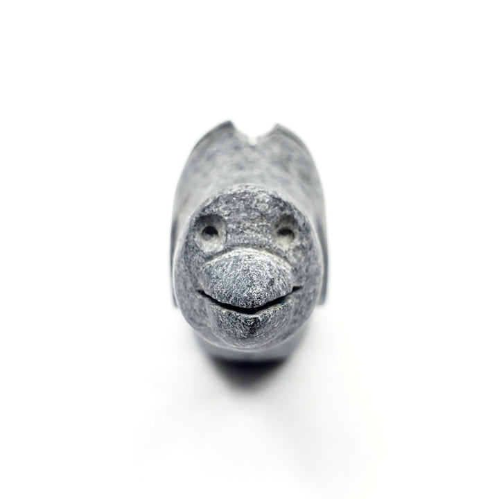 Ptarmigan, small stone carving by Amos Irkok. 