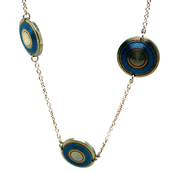 Chroma Titanium Bracelet in a soft play of yellow, gold, and blue