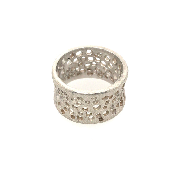 "Coral" ring in sterling silver