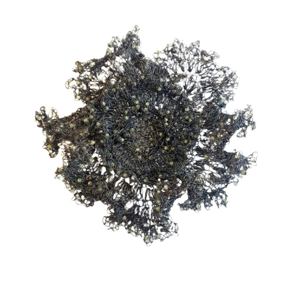 Complex metallic brooch