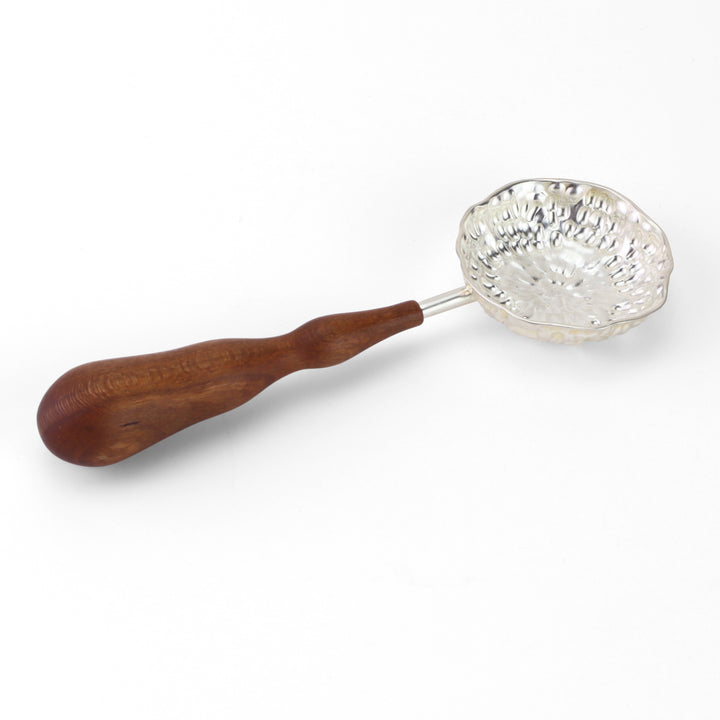 Sugar Spice and Everything Nice Spoon, hand fabricated in sterling silver with hardwood handle.