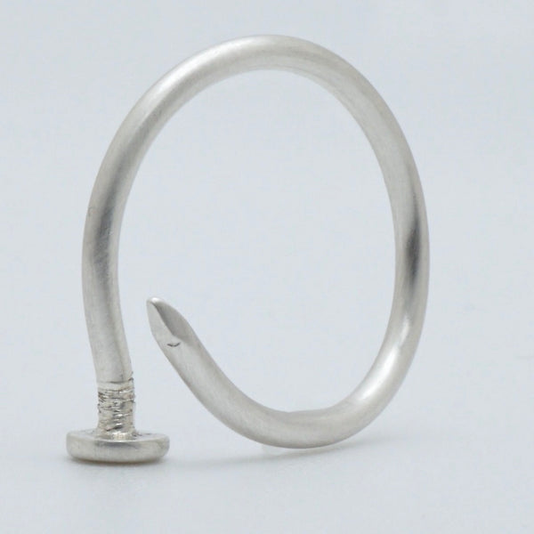Silver Nail Ring by Brooklyn Soucie