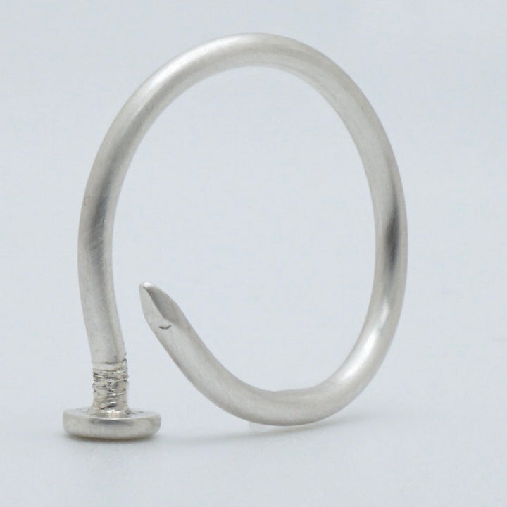 Silver Nail Ring by Brooklyn Soucie