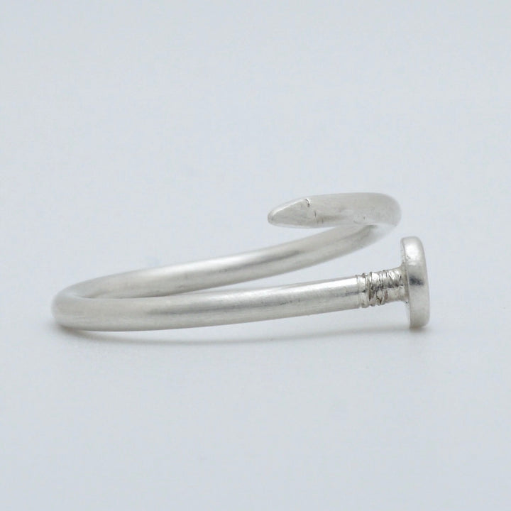 Silver Nail Ring by Brooklyn Soucie