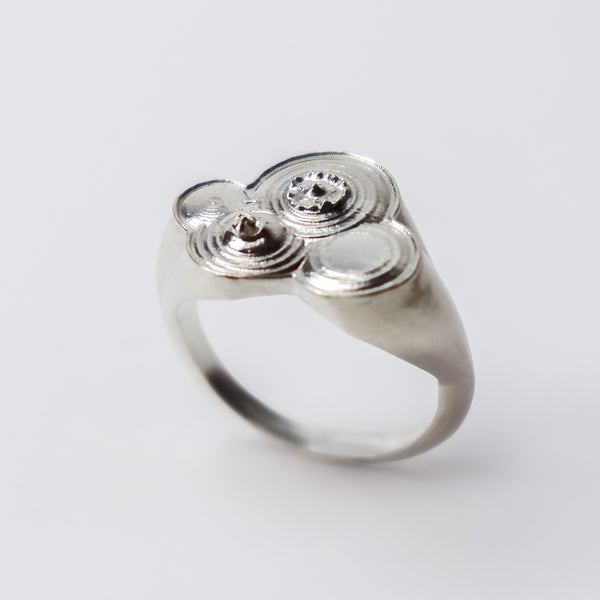 Rock Skipping Sterling Silver Ring by MinSeo Whee