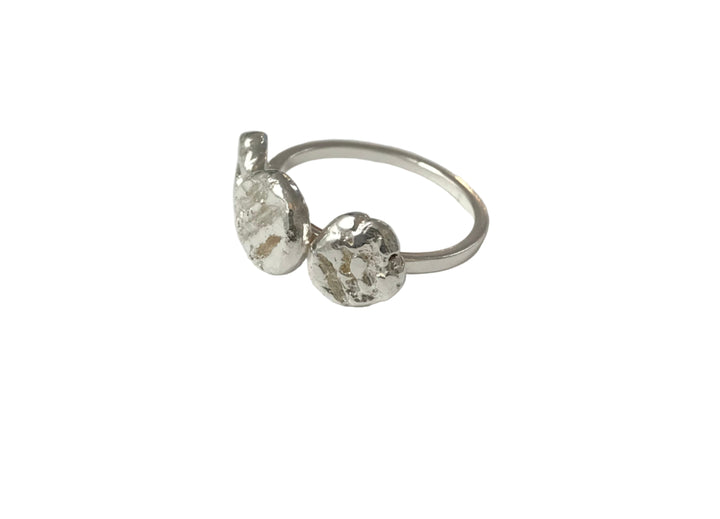Silver Rings Devon Triple Melted Button Ring by Devon Clark – L.A. Pai Gallery