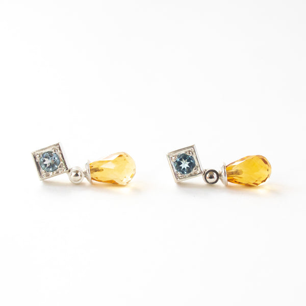 Citrine and Topaz Sunshine Drop Earrings by Berkeley Brown