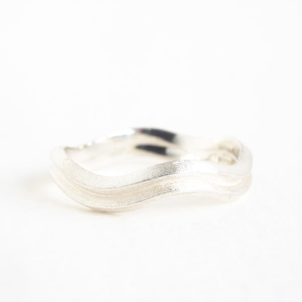 Double Bevelled Band- Small Wave by Berkeley Brown