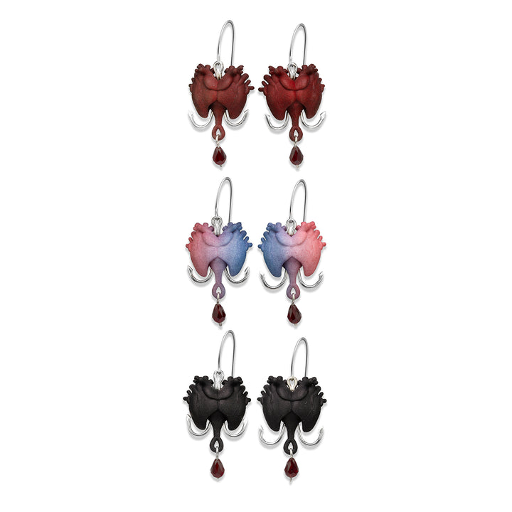 Bleeding Heart Earrings by Elinor Nelson-Hachey