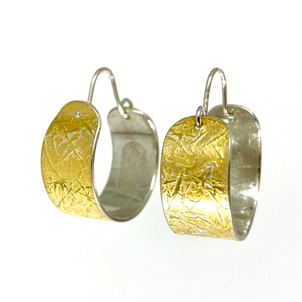 Textured Keumboo Hoop Earrings by Karine Rodrigue