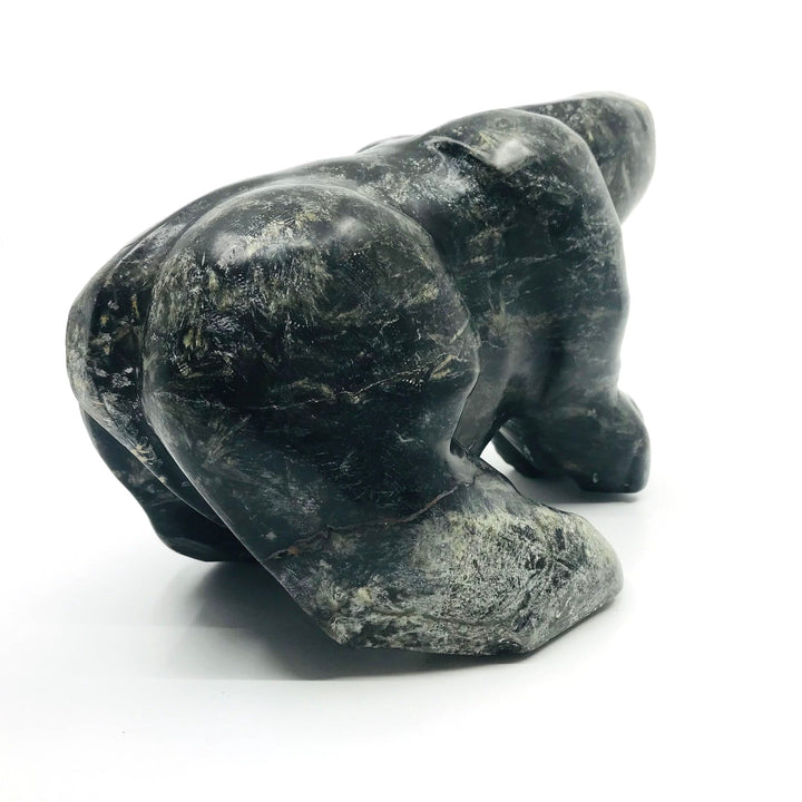 Transformation  - Carved black serpentine stone sculpture