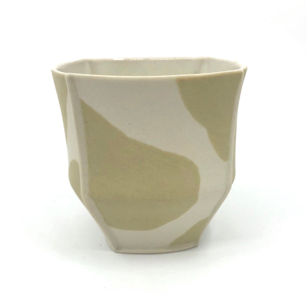 Small slip-cast porcelain cup by Nicolette Keaney