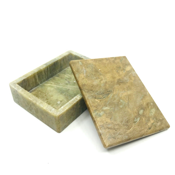 Jewellery Box, stone carving by Josie Pitseolak