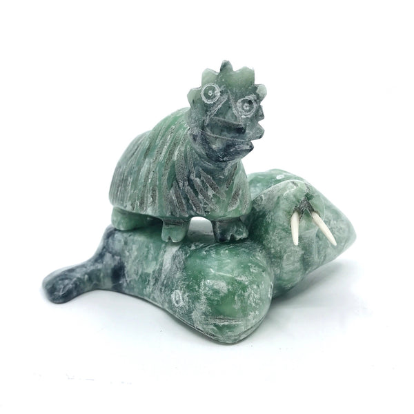 Bart Scene, stone carving by Pits Qimirpik
