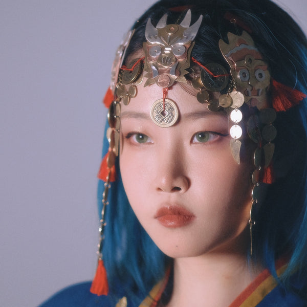 Blessings And Protection Head Piece by Yiqi Sun