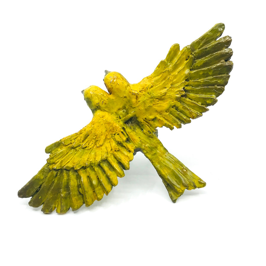 Two-Headed Bird Cast in Bronze by Erin Robertson