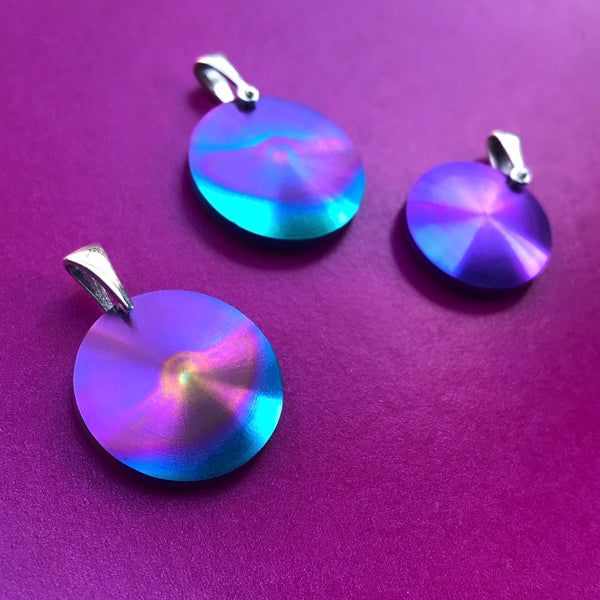 Medium Organic Purple Chroma Pendant by Christine Dwane