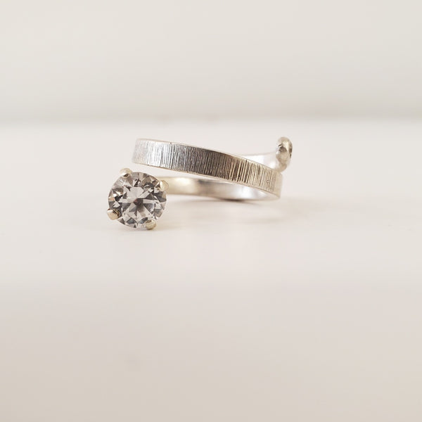 Jessica Li cz and sapphire ring