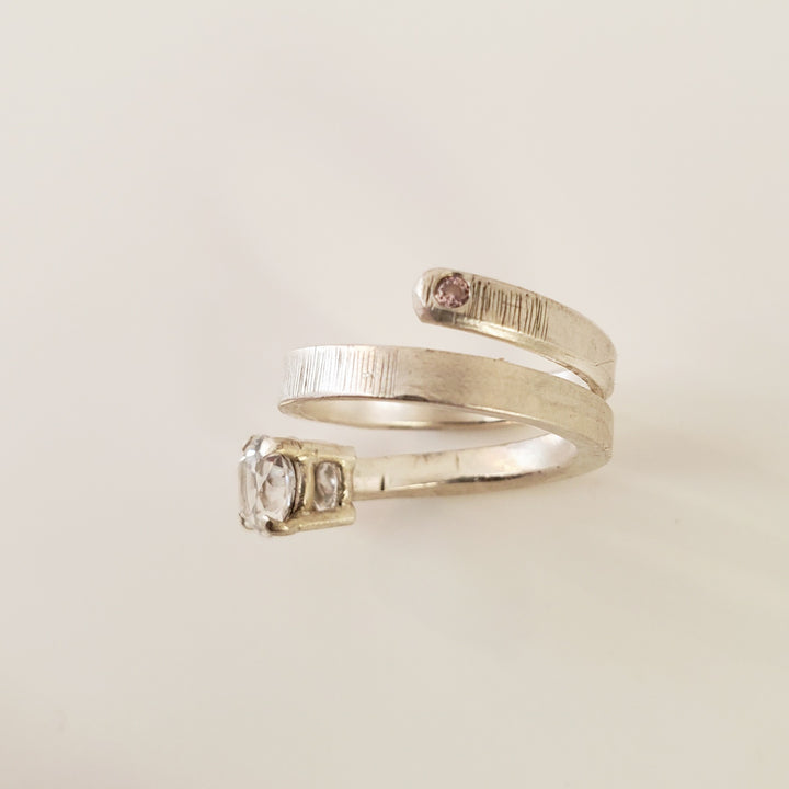 Jessica Li cz and sapphire ring