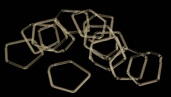 Flame-worked glass bangle by Canadian jeweller Melanie Davies Persia.