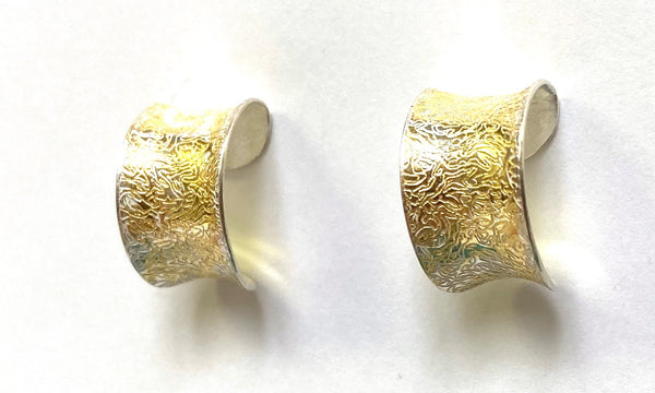 Etched Mini Hoop Earrings by Karine Rodrigue
