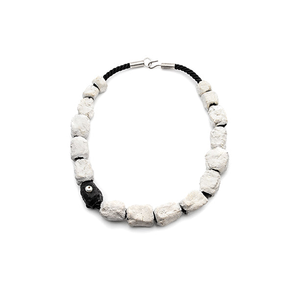large white bead necklace
