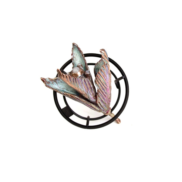 leaf brooch