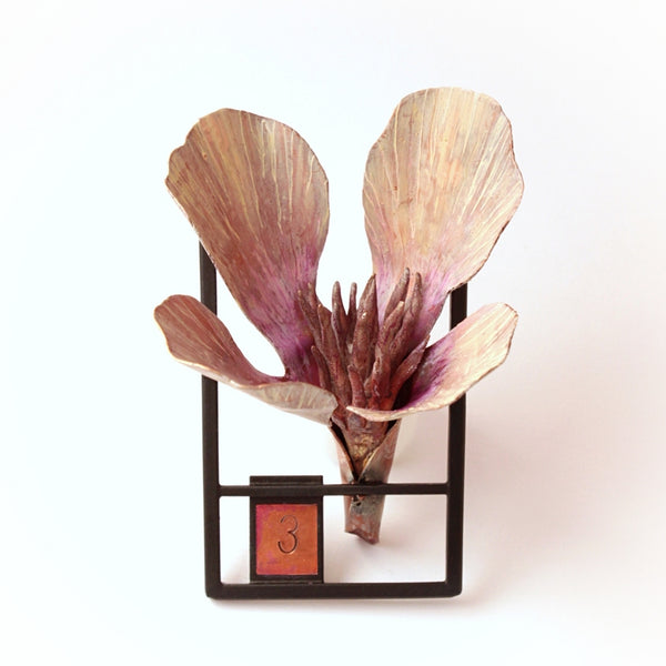 [NFS] Nature Morte Fig. 3, Square Floral Brooch by Katherine McHugh