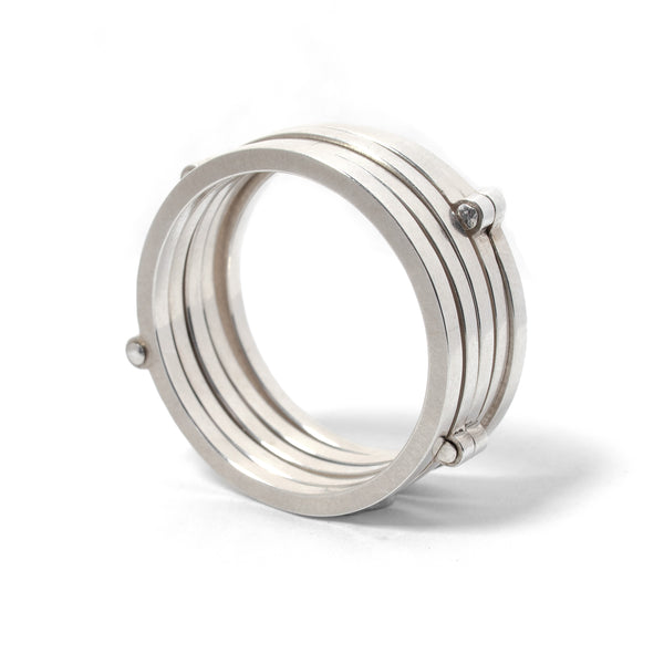 Riveted 5-Piece Stack Ring by Berkeley Brown