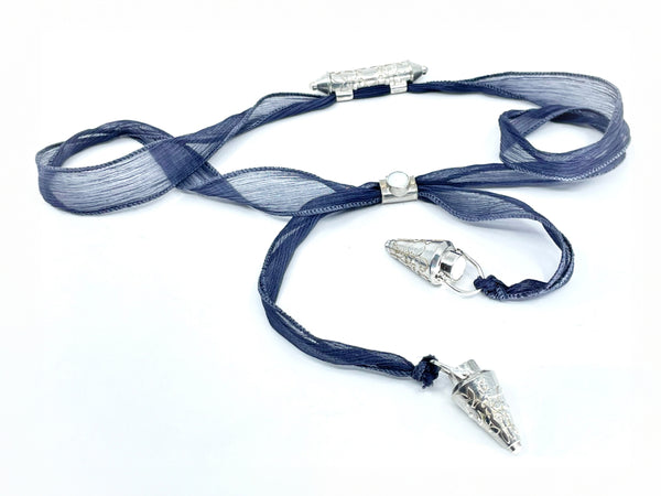 Mother of Pearl and Moonstone Neckpiece by Katherine McHugh