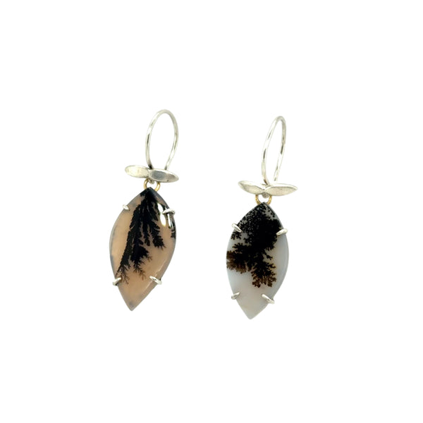 Dendrite Quartz Drop Earrings by Shelley Blair