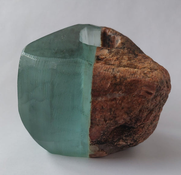 Stone and Glass Vase   Fused rock and recycled plate glass.