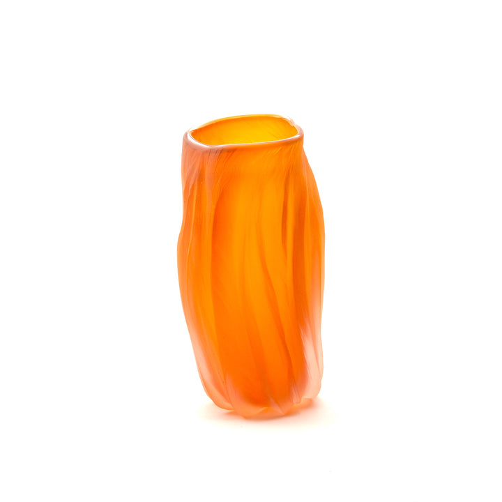 Salmon Pink Undula Carved Bowl. 2023