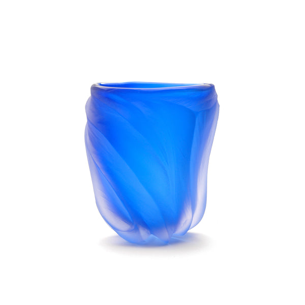 Sari Blue Undula Carved Bowl. 2023