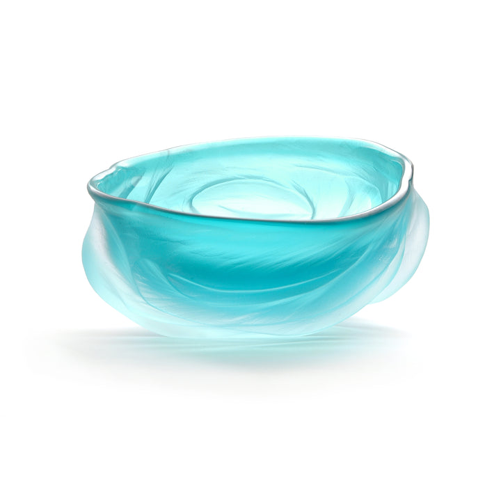 Turquoise Undula Carved Bowl. 2023