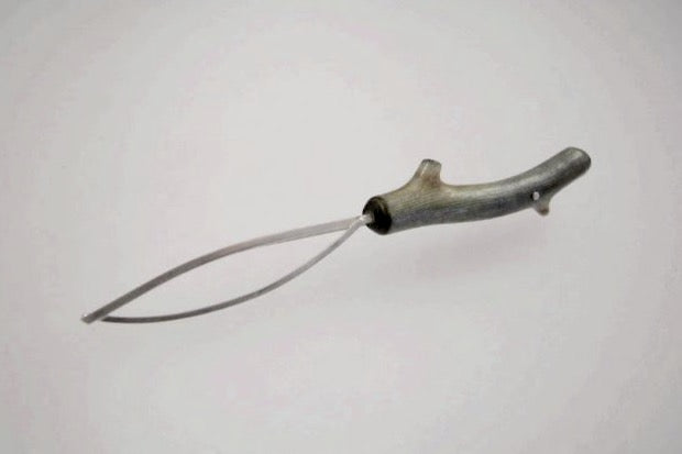 One of a kind sterling silver, branch coral brooch.