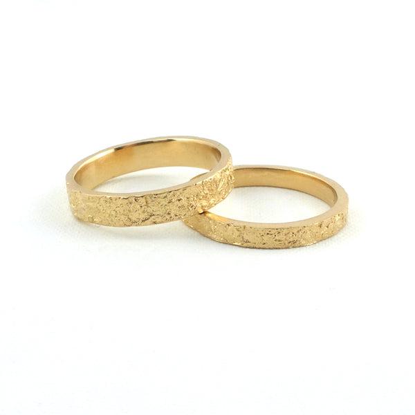 Fossil and Coral Imprint Ring in Gold (size 7) by Vivienne Jones