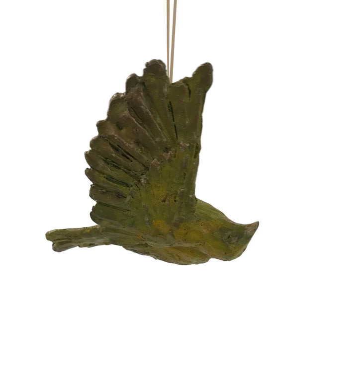 yellow bird upside down