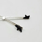 Anna Lindsay MacDonald Digi-Cam Flag earrings inspired by army camouflage in sterling silver, brass and acrylic.  