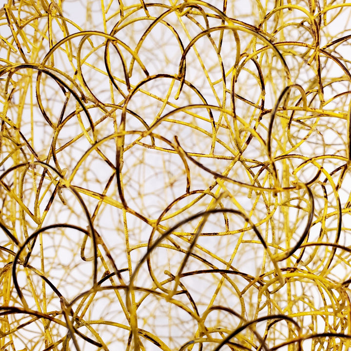 Kye-Yeon Son Innate Gesture 2021-1. Steel, powdercoating, rust, wax, micro welding. Detail.
