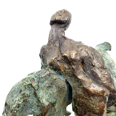 Danse, 2012. Unique cast bronze sculpture (1/1 edition) of a horse and a woman.