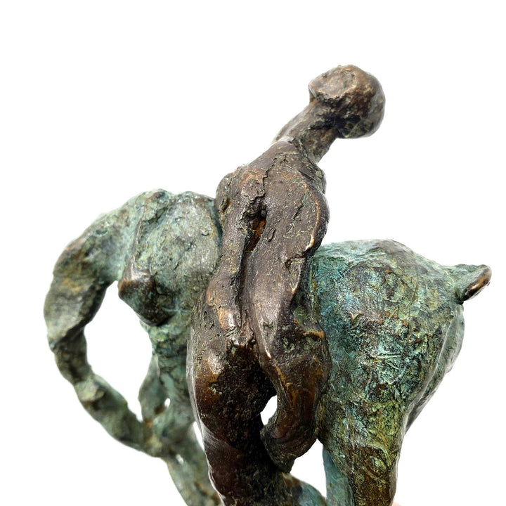 Danse, 2012. Unique cast bronze sculpture (1/1 edition) of a horse and a woman.