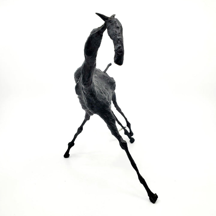 Klei II, 2007. Cast bronze sculpture of a horse. 21 x 24 x 14cm.