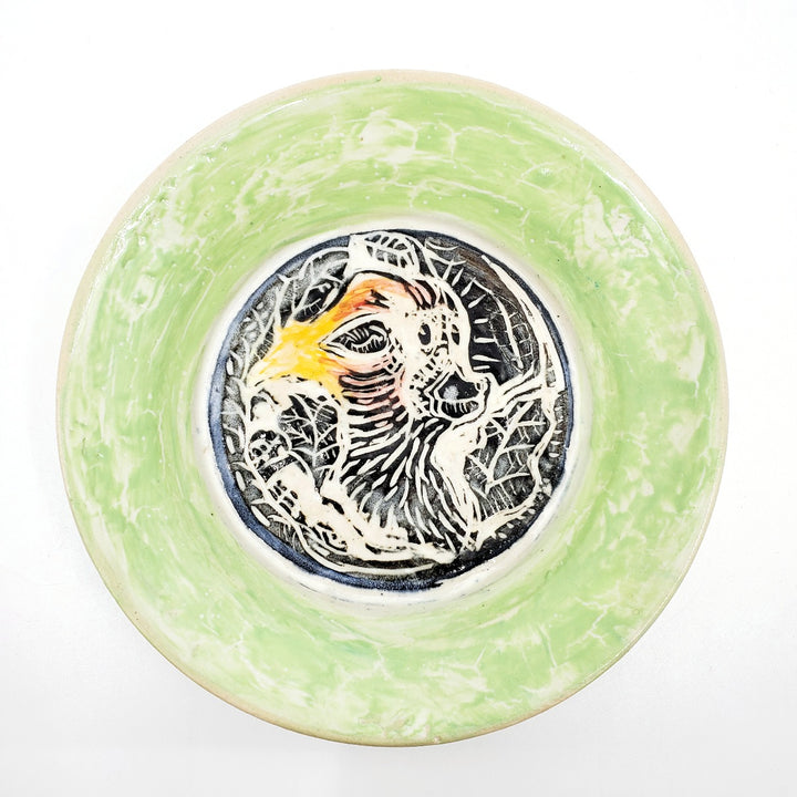Ceramic plate: Monkey.
